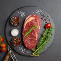 Epicurean Elegance: The Art of Raw Marbled Steak