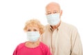 Epidemic - Senior Couple Royalty Free Stock Photo