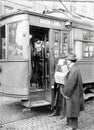 1918-1919. An epidemic of `Spanish Flu` spread around the world Royalty Free Stock Photo