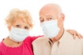 Epidemic - Swine Flu Seniors Royalty Free Stock Photo