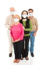 Epidemic - Worried Family Royalty Free Stock Photo