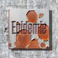 `Epidemie` = epidemic - word, lettering or text as 3D illustration, 3D rendering, computer graphics