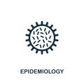 Epidemiology vector icon symbol. Creative sign from science icons collection. Filled flat Epidemiology icon for computer and