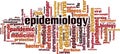 Epidemiology word cloud