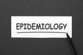 Epidemiology Word Concept