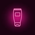 Epilator neon icon. Elements of Women's accessories set. Simple icon for websites, web design, mobile app, info graphics