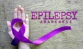 Epilepsy awareness ribbon color, Domestic Violence awareness, Alzheimer`s disease, Hodgkin`s lymphoma, Pancreatic cancer - Viole