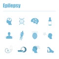 Epilepsy icons Royalty Free Stock Photo