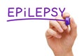 Epilepsy Purple Marker Royalty Free Stock Photo