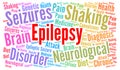 Epilepsy word cloud illustration Royalty Free Stock Photo