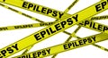 EPILEPSY. Yellow warning tapes