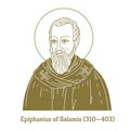 Epiphanius of Salamis 310-403 was the bishop of Salamis, Cyprus at the end of the 4th century.