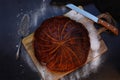 Epiphany cake galette des rois Royalty Free Stock Photo