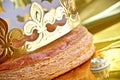 Epiphany cake or galette des rois Royalty Free Stock Photo