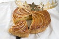 Epiphany cake galette des rois , king cake Royalty Free Stock Photo