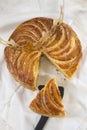 Epiphany cake galette des rois , king cake Royalty Free Stock Photo