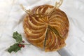 Epiphany cake galette des rois , king cake Royalty Free Stock Photo