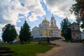 The Epiphany Cathedral in Nilov Monastery, founded by Saint Nilus in 1594 on the lake Seliger, Tver region. One of the most impres