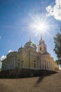 Epiphany Cathedral in Nilov Monastery on the lake Seliger, Tver region. Royalty Free Stock Photo