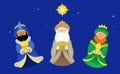 Three cute little Wise Men Royalty Free Stock Photo