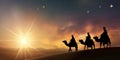 Epiphany, or the Feast of Epiphany, most commonly known as Three Kings Day, This happens twelve days after Christmas Royalty Free Stock Photo