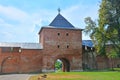 Epiphany Gate tower and walls of Zaraysk Kremlin