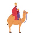 epiphany wise king riding camel Royalty Free Stock Photo