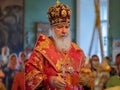 Episcopal Liturgy, divine service and procession with the consecration of honey on the feast of the Honey Saviour in Russia.