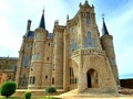 Episcopal Palace of Astorga in the Way of Santiago de Compostela, Spain