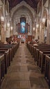 Episcopalian service in church interior