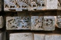 Episode of Ramayana, Kedareshwara temple, Halebidu, Karnataka, India.