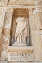 Episteme, knowledge Statue in Ephesus Ancient City Royalty Free Stock Photo