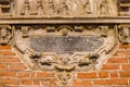 Epitaph on the wall of the Basilica of St. James and Agnes in Nysa.