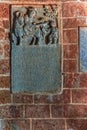 Epitaph on wall ofChapel Of St. Catherine, Church built in 1510 A.D.,UNESCO World Heritage