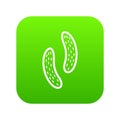 Epithelial cell icon digital green Royalty Free Stock Photo