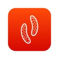 Epithelial cell icon digital red Royalty Free Stock Photo