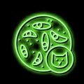 epithelial tissue neon glow icon illustration