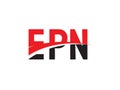 EPN Letter Initial Logo Design Vector Illustration Royalty Free Stock Photo