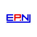 EPN letter logo creative design with vector graphic, EPN Royalty Free Stock Photo
