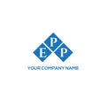 EPP letter logo design on white background. EPP creative initials letter logo concept. EPP letter design Royalty Free Stock Photo