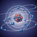 Epresentation is consistent with the Bohr model highlighting electron Royalty Free Stock Photo