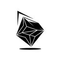 Geometric Diamond Vector Logo Icon for Modern Branding Royalty Free Stock Photo