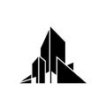 Modern Architectural Building Vector Logo for Urban Creative Design Royalty Free Stock Photo
