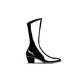Modern Boot Vector Logo Icon Clean Line Art Royalty Free Stock Photo