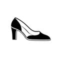 Simple Women Shoe Vector Icon Minimalist Design Royalty Free Stock Photo