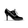 Minimalist Ladies Shoe Vector Logo Icon Line Art Design Royalty Free Stock Photo