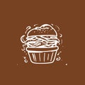 Delicious Cupcake Vector Illustration for Bakery and Dessert Design Royalty Free Stock Photo