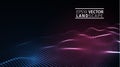 EPS 10. Blockchain technology background. Cryptocurrency fintech block chain network and programming concept. Abstract Royalty Free Stock Photo