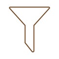eps10 brown vector filter line icon