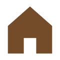 eps10 brown vector home solid icon